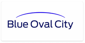 Blueoval City Logo For Memphis Business Map Marker
